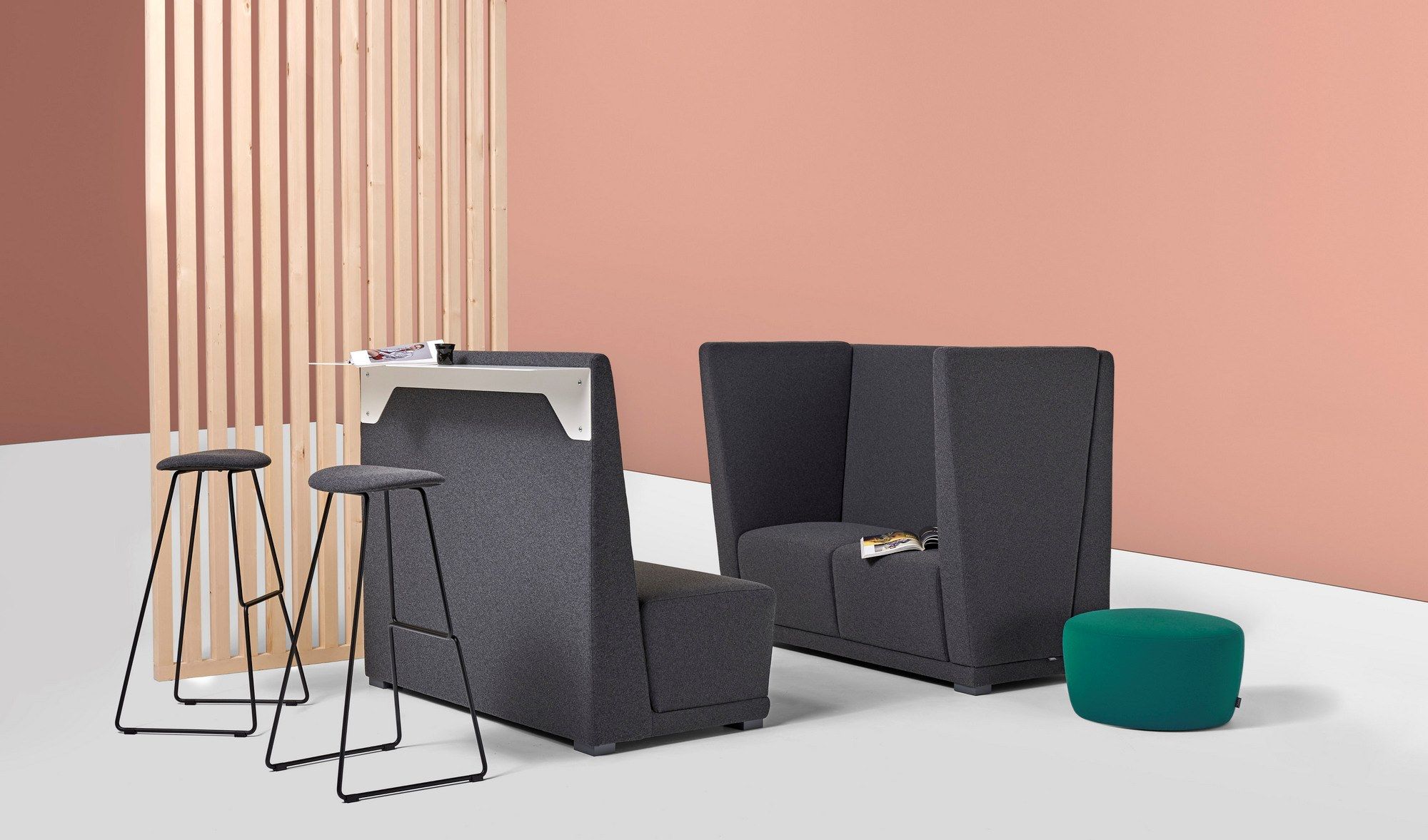 2-местный тканевый диван с высокой спинкой Diemme Circuit ARCH-00111065 - Вид №5