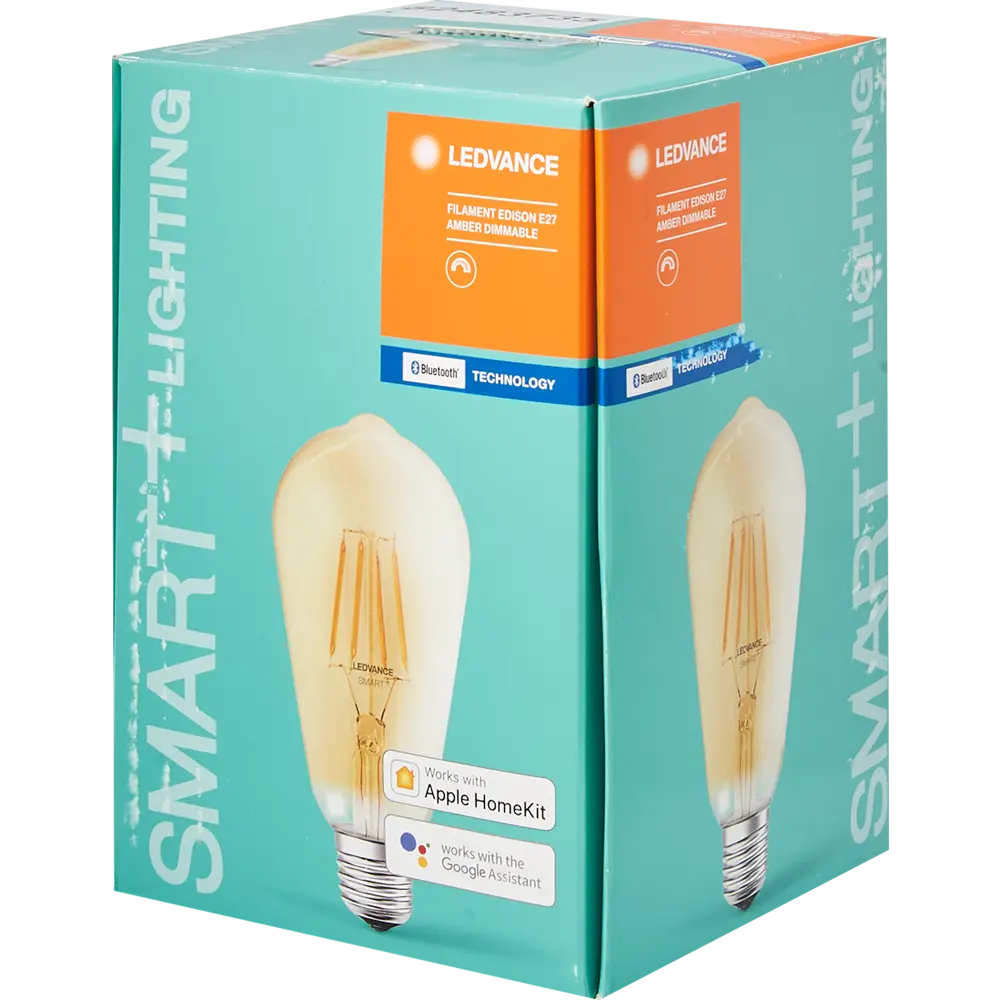 Лампа умная филаментная Ledvance Smart Plus E27 220-240 В 6 Вт цилиндр золотистая 725 лм, теплый белый свет, для диммера 82483735 STLM-2095463  - Вид №3
