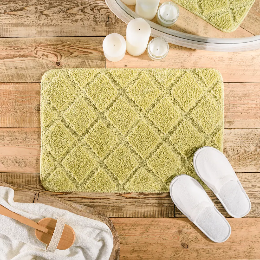 Коврик для ванной комнаты Verran Без серии 60х40 см цвет зелёный STLM-2074580 - Вид №5