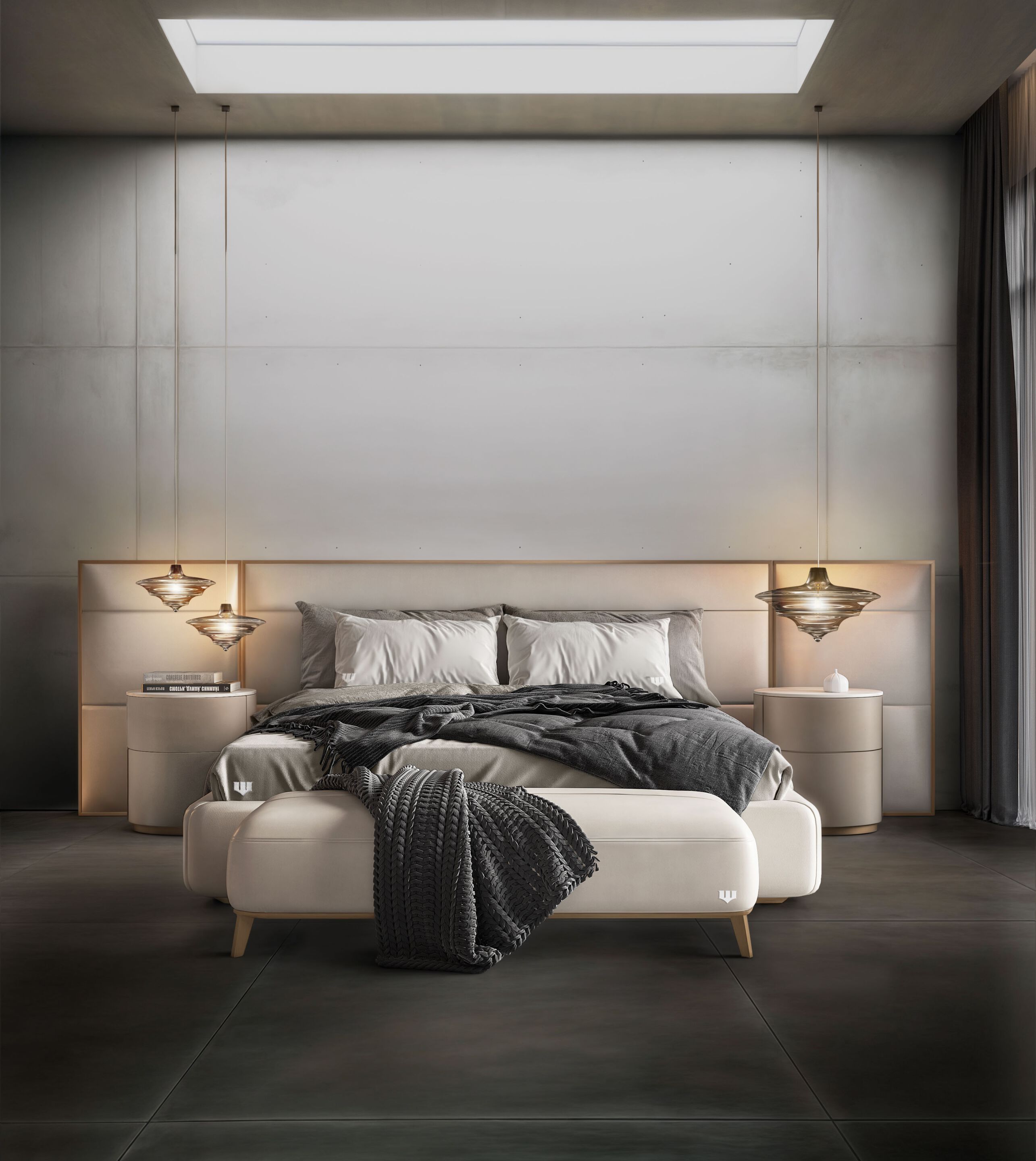 Кожаная двуспальная кровать Wayne Enterprises Home Collection WE-075 ARCH-00082783 - Вид №6