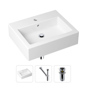 90704593 Раковина накладная 21520654 50.5см, с донным клапаном и сифоном Bathroom Sink STLM-0346390 LAVINIA BOHO