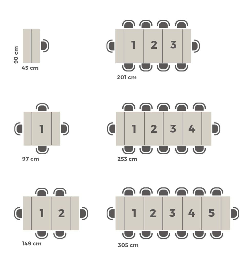 Выдвижная прямоугольная консоль из меламинированного дерева Mobili Fiver First ARCH-00050002 - Вид №29
