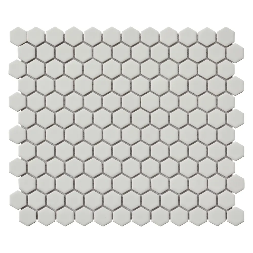 Мозаика фарфоровая Artens Hexo 30x26 см цвет белый STLM-2112646 - Вид №1