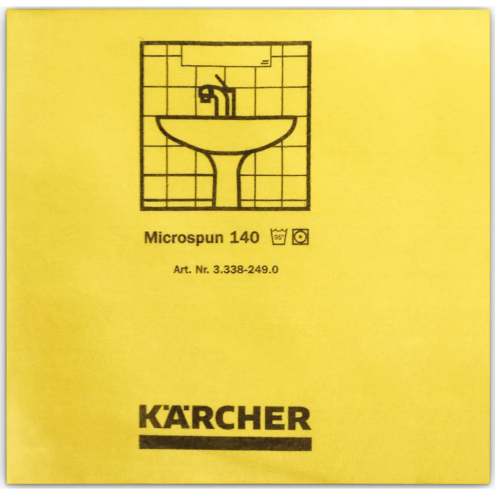 Салфетка для уборки Karcher Microspun микроволокно цвет желтый 10 шт. 86866149 STLM-2186175 Santreyd 