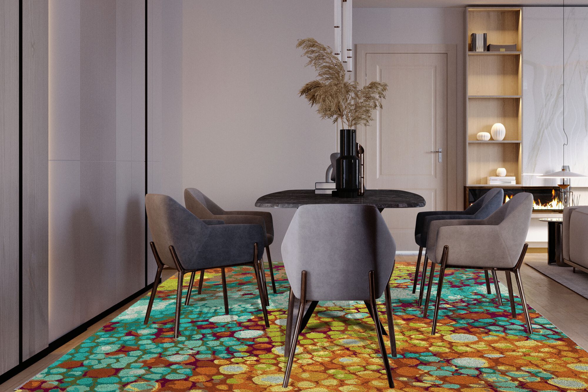 Прямоугольный ковер с длинным ворсом Ademi Exclusive ARCH-00000695 - Вид №1