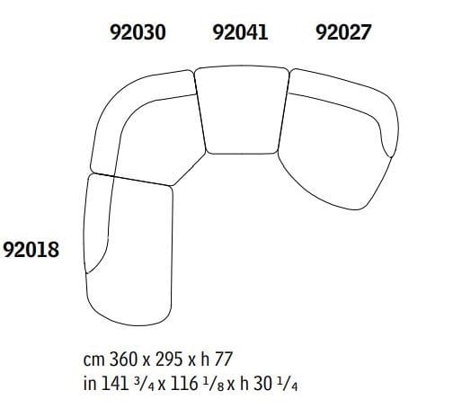 Ткань диван Giorgetti VESPER ARCH-00092127 - Вид №7