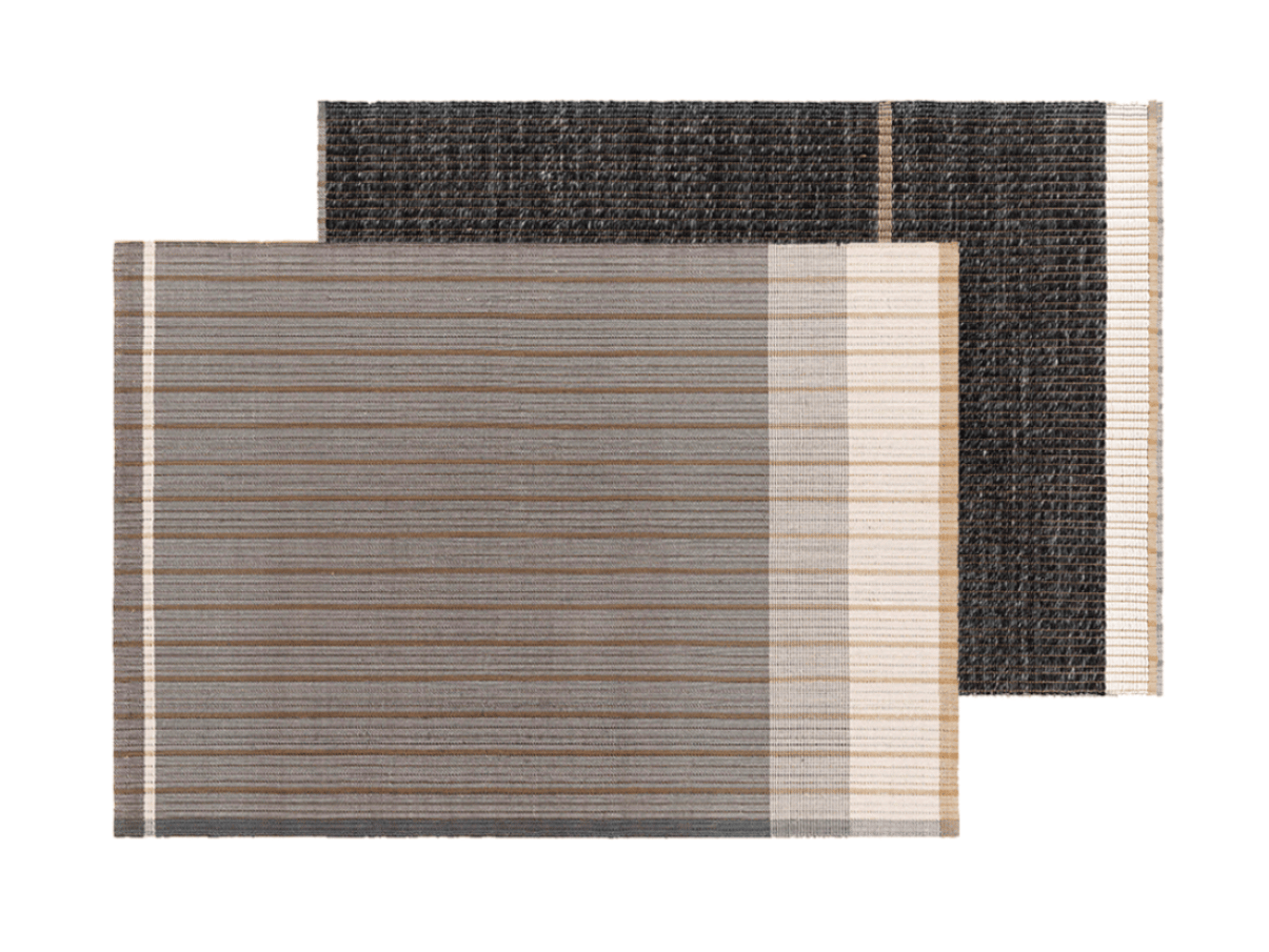 Прямоугольный ковер из шерсти, льна и хлопка GAN Reversible ARCH-00079922