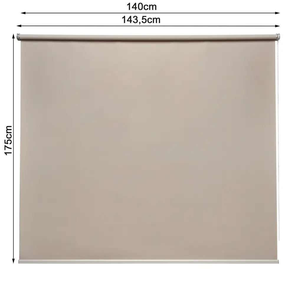 Штора рулонная блэкаут Inspire Belem 140x175 см коричневая STLM-2094586 - Вид №2