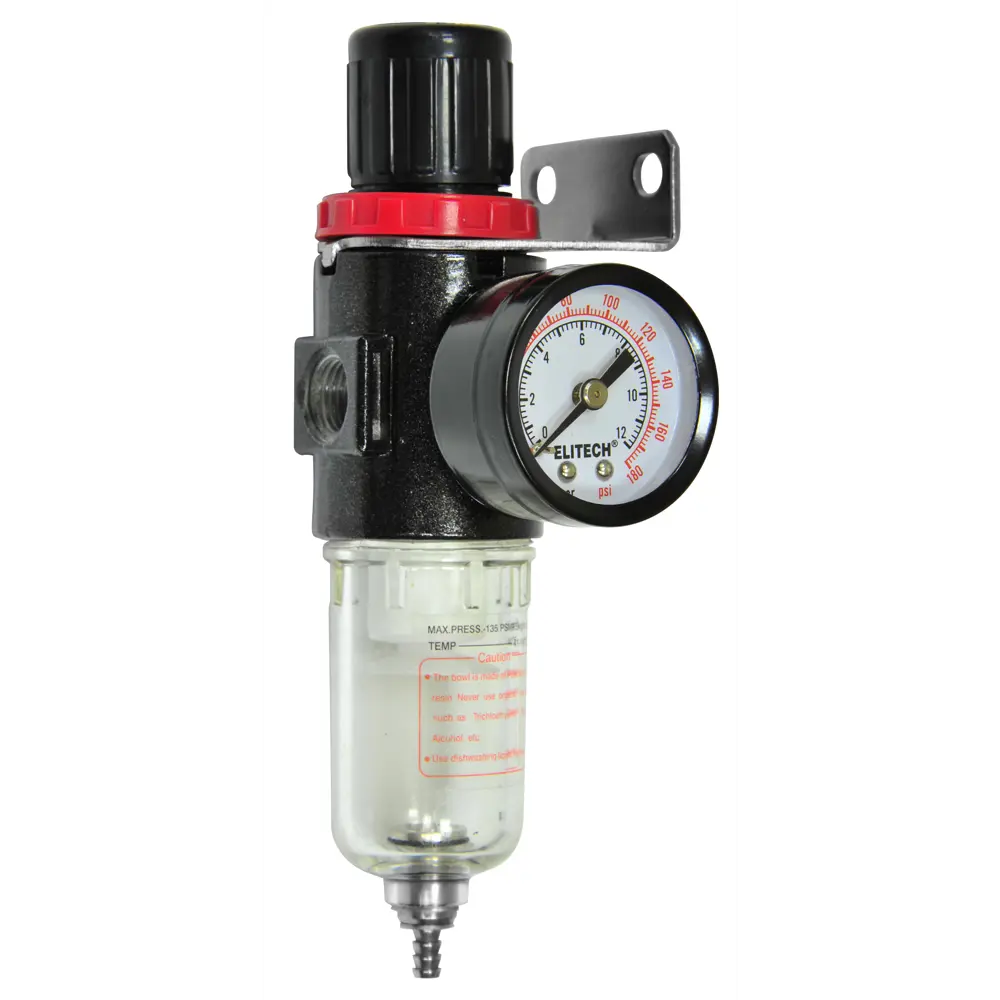 Фильтр-редуктор Elitech с манометром для контроля давления 84552870 STLM-0051874
