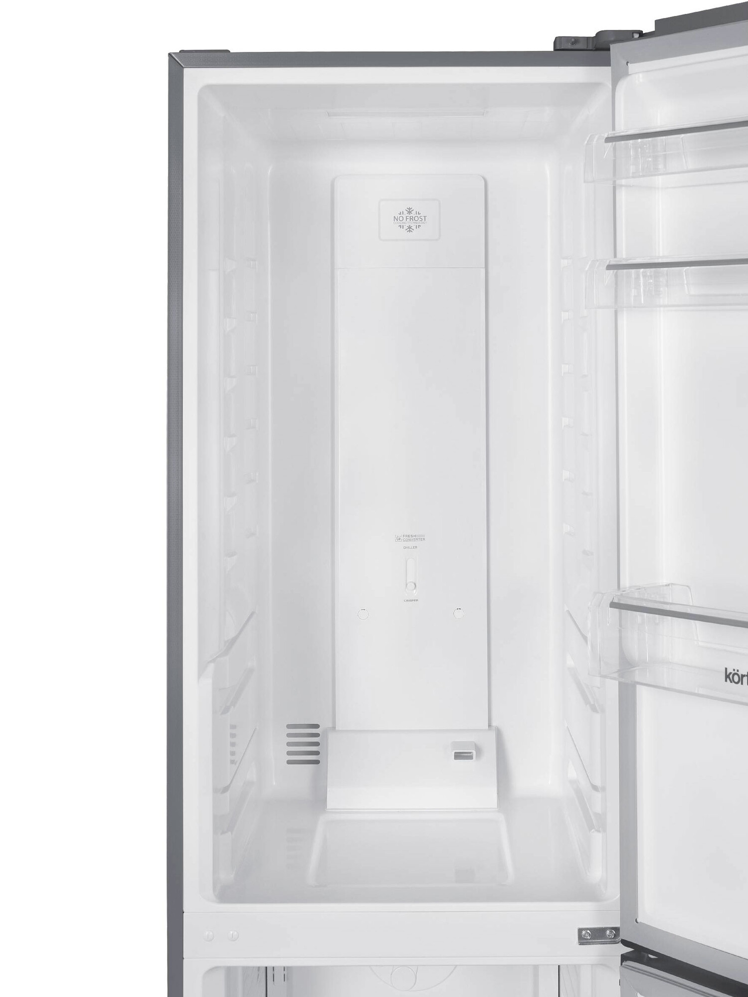 9158176 Холодильник с морозильником   Korting KNFC 62980 X серебристый STDN-0085379 - Вид №7