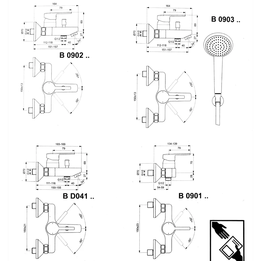 Смеситель для ванны Ideal Standard Idealstyle однорычажный цвет хром STLM-2153927 - Вид №4