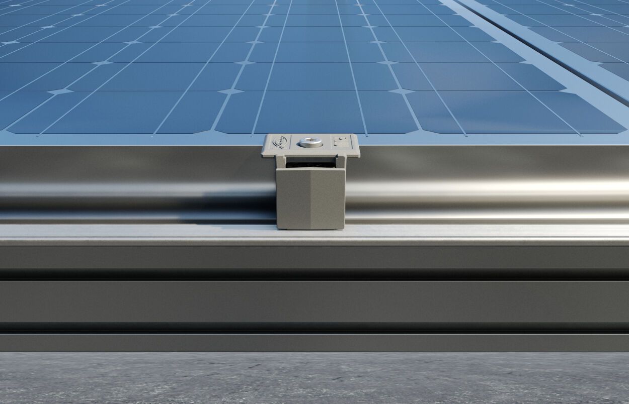 Экструдированный алюминиевый профиль фотоэлектрической системы FISCHER SOLARMID ARCH-00129226 - Вид №1