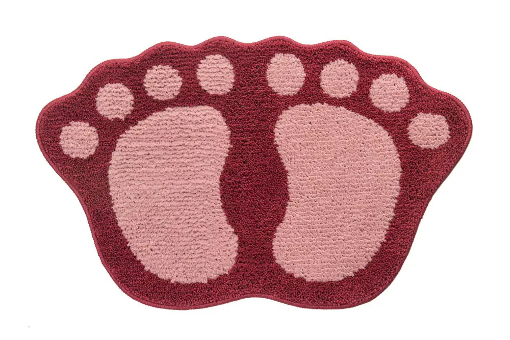90081467 Коврик для ванной Shahintex Лапки Microfiber 688751 80x50 см STLM-0105161