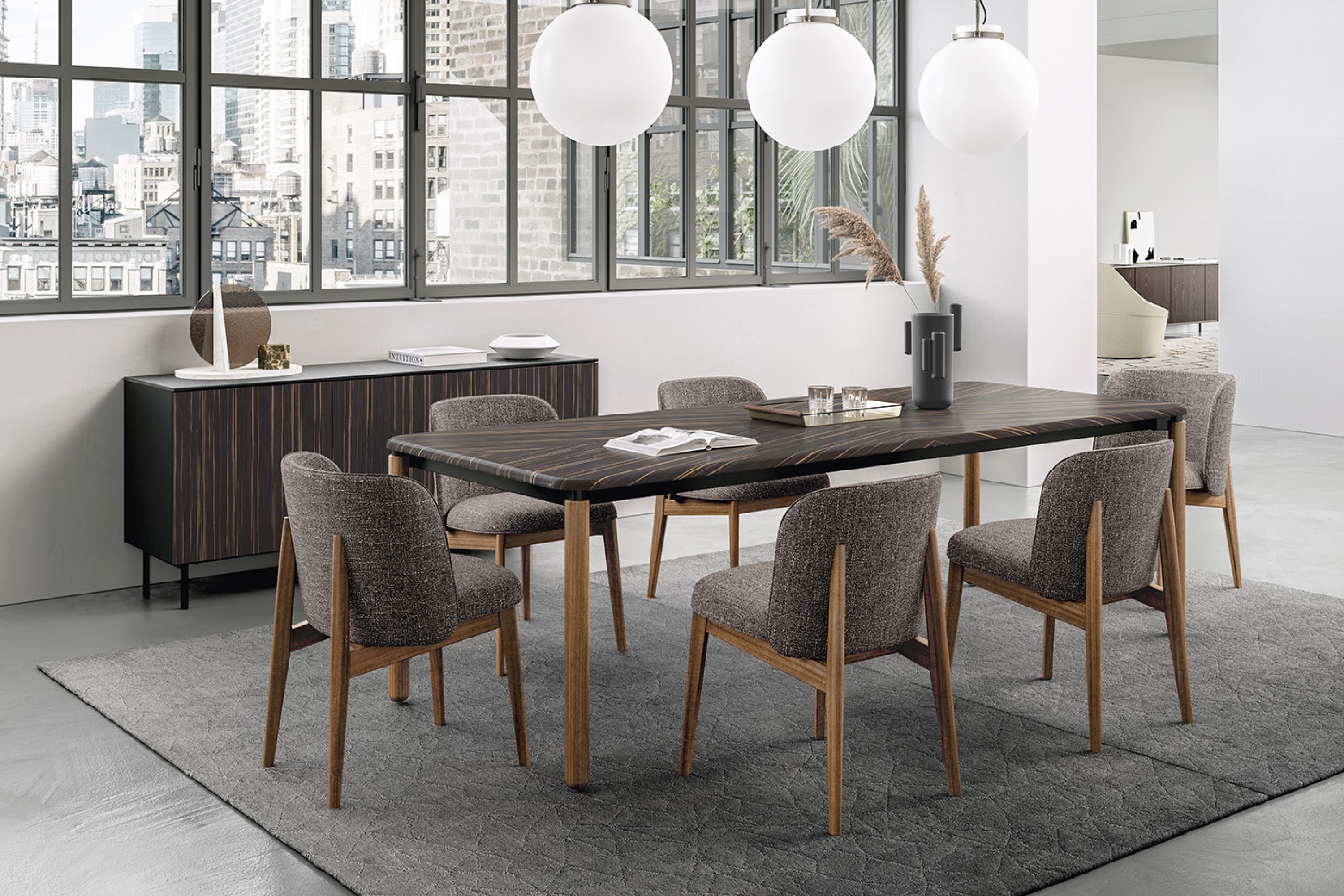 Мягкий стул из ткани Calligaris Abrey ARCH-00056159 - Вид №2