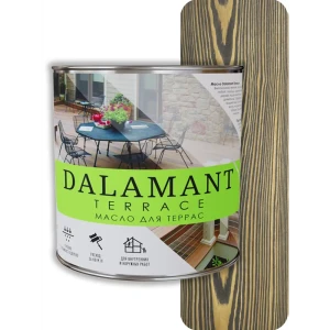 91951346 Масло для террас Dalamant Terrace матовое цвет графит 2 л STLM-1361881
