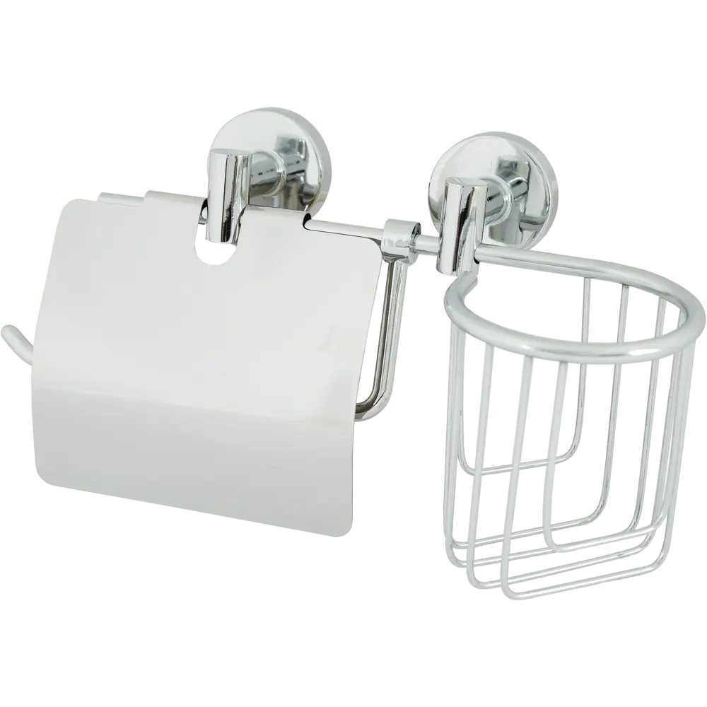 Держатель для туалетной бумаги и освежителя воздуха Mr Penguin «Sonata» цвет хром STLM-2099953