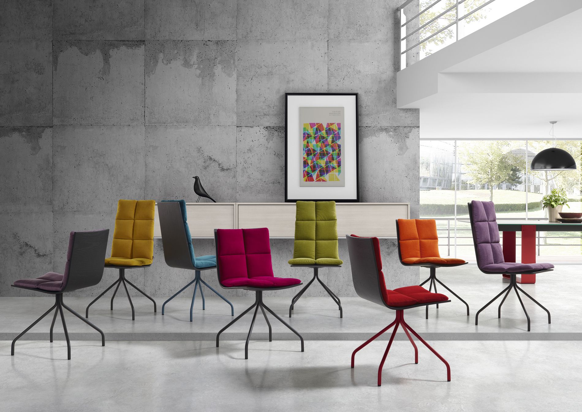 Стул на насесте с мягким сиденьем DRESSY ARA B1 ARCH-00103489 - Вид №2