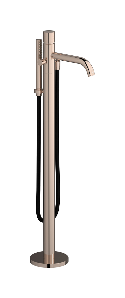 Напольный смесиель для ванны с встроенным душем. WE ARE IB vn202cs Rose Gold Vinile