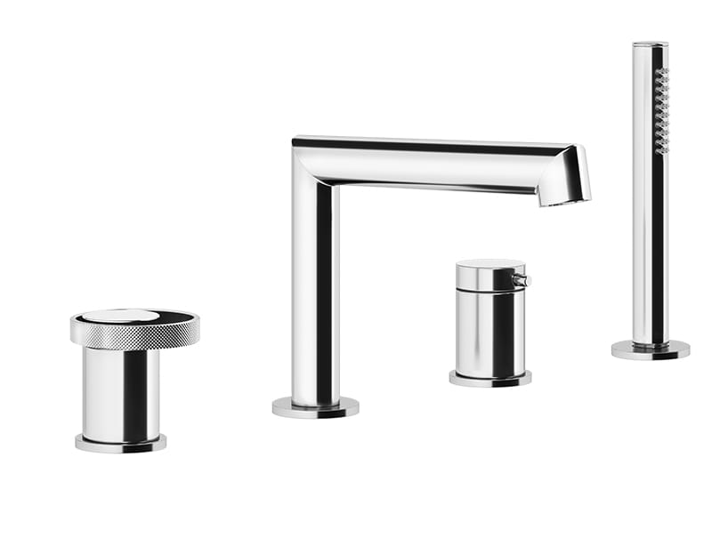 Набор для ванны с 4 отверстиями из латуни с ручным душем Gessi кольцо ARCH-00142104