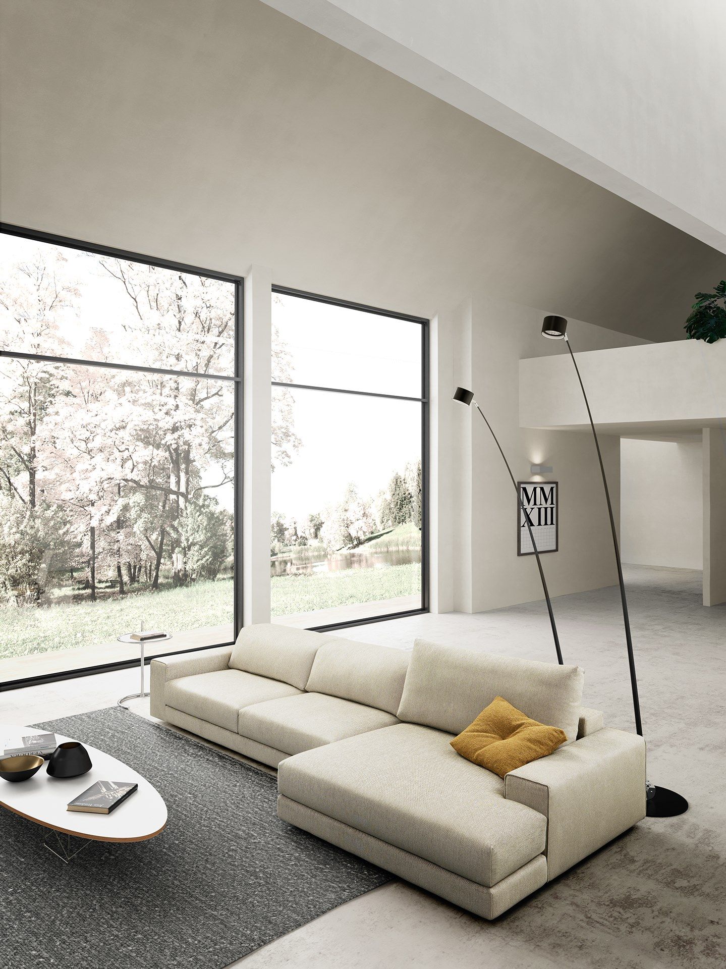 Секционный тканевый диван с полуостровом VALENTINI Уильям ARCH-00082154 - Вид №3