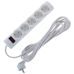 Сетевой фильтр Defender ES 5 розеток с заземлением 5 м 2200 Вт цвет белый