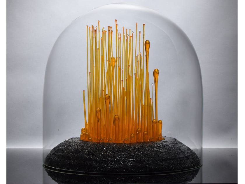 Стеклянная скульптура Mosche Bianche Жидкое стекло ARCH-00038617