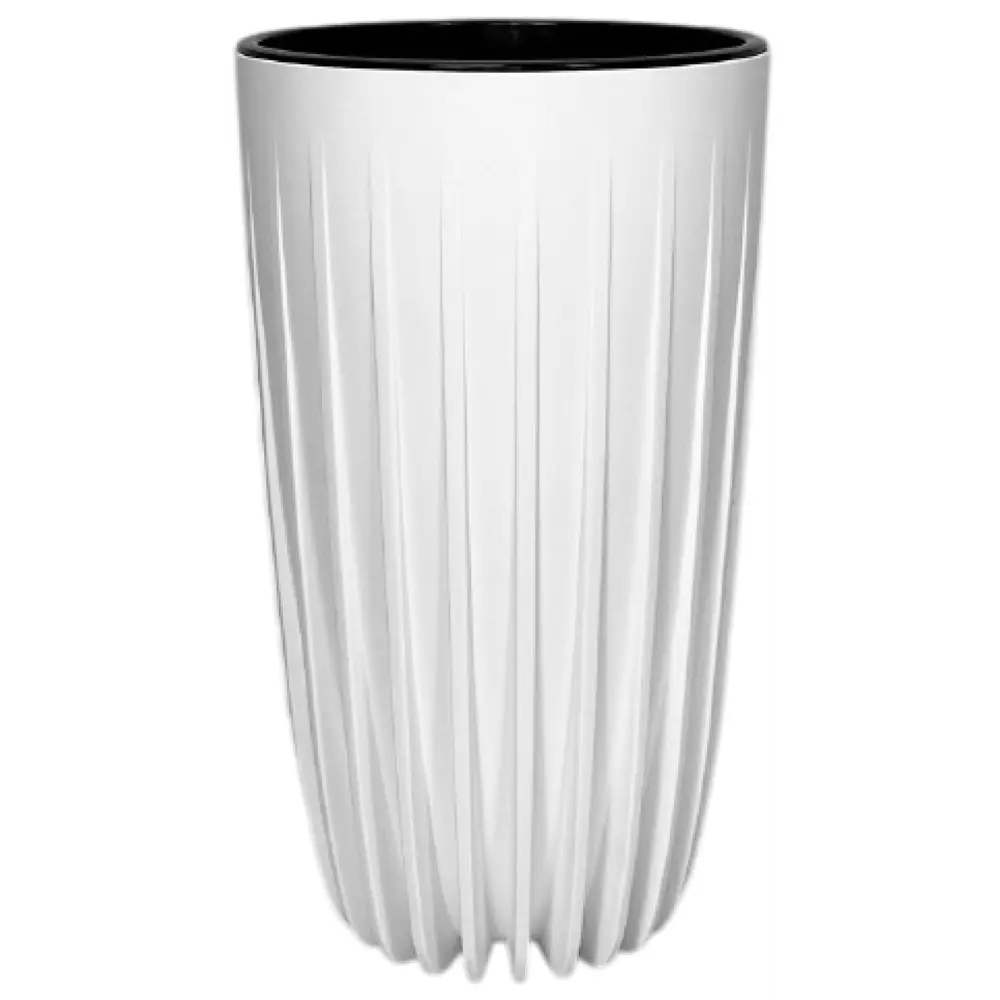 Кашпо Evergreen Design Сигма 28x30x53 см v17 л пластик белый STLM-2045290