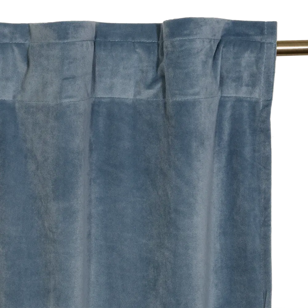 Штора Inspire Dubbo Ink с лентой и петлями 200×280 см - глубокий синий 82112661 STLM-0019349 - Вид №5