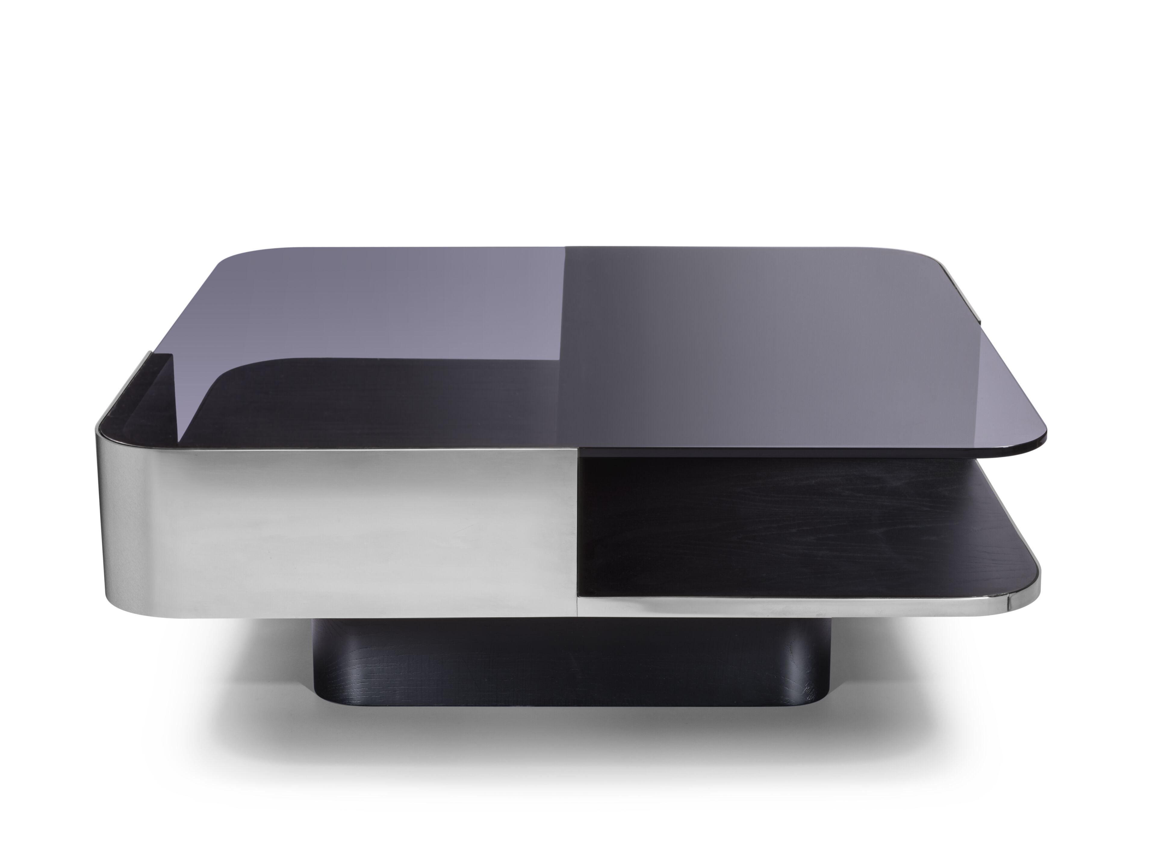 Прямоугольный журнальный столик из дерева и стекла в стиле 70-х годов для гостиной RED EDITION LOUNGE ARCH-00042019