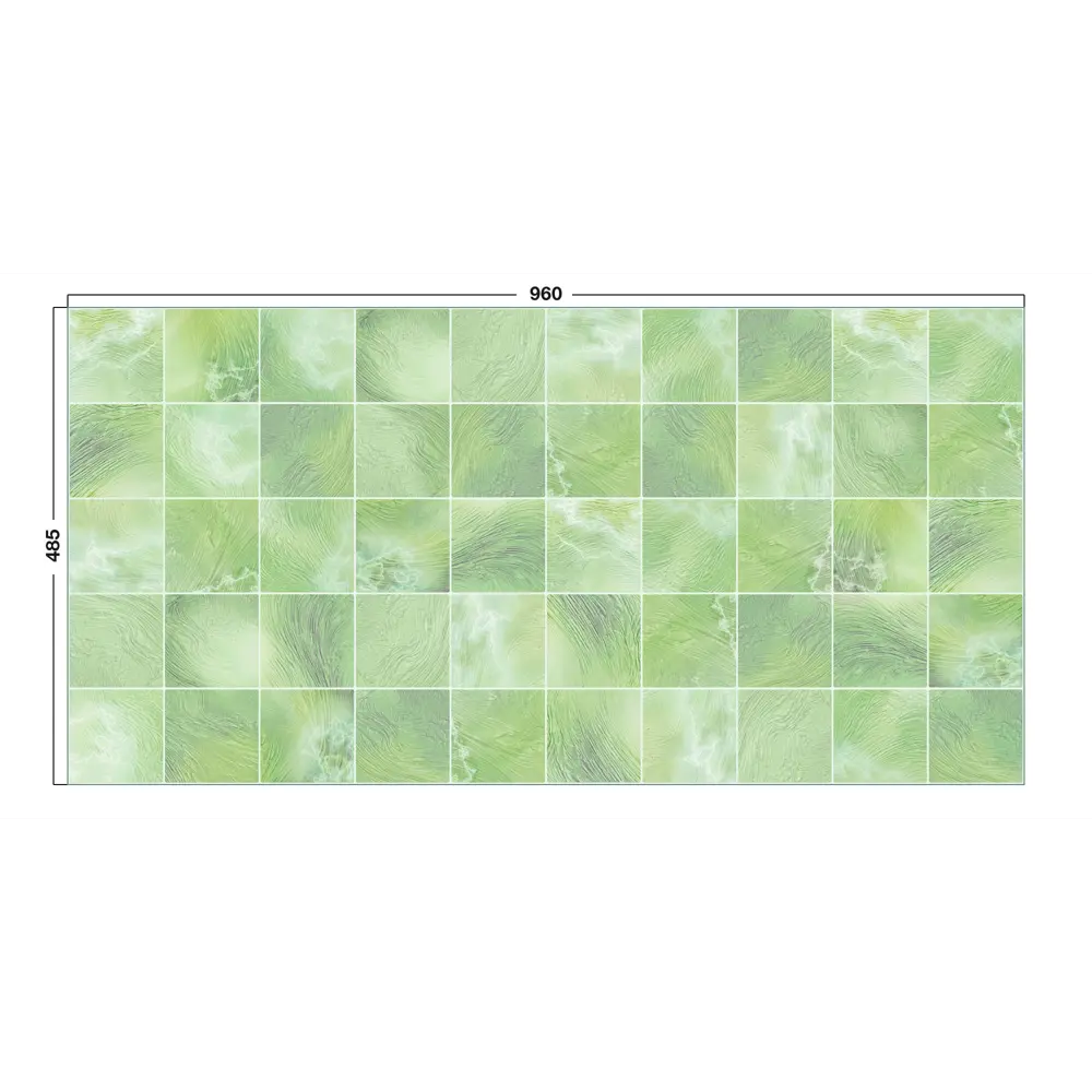 Панель ПВХ листовая 0.3 мм 960х485 мм Алоэ 0.47 м² Santreyd STLM-2168274 - Вид №4