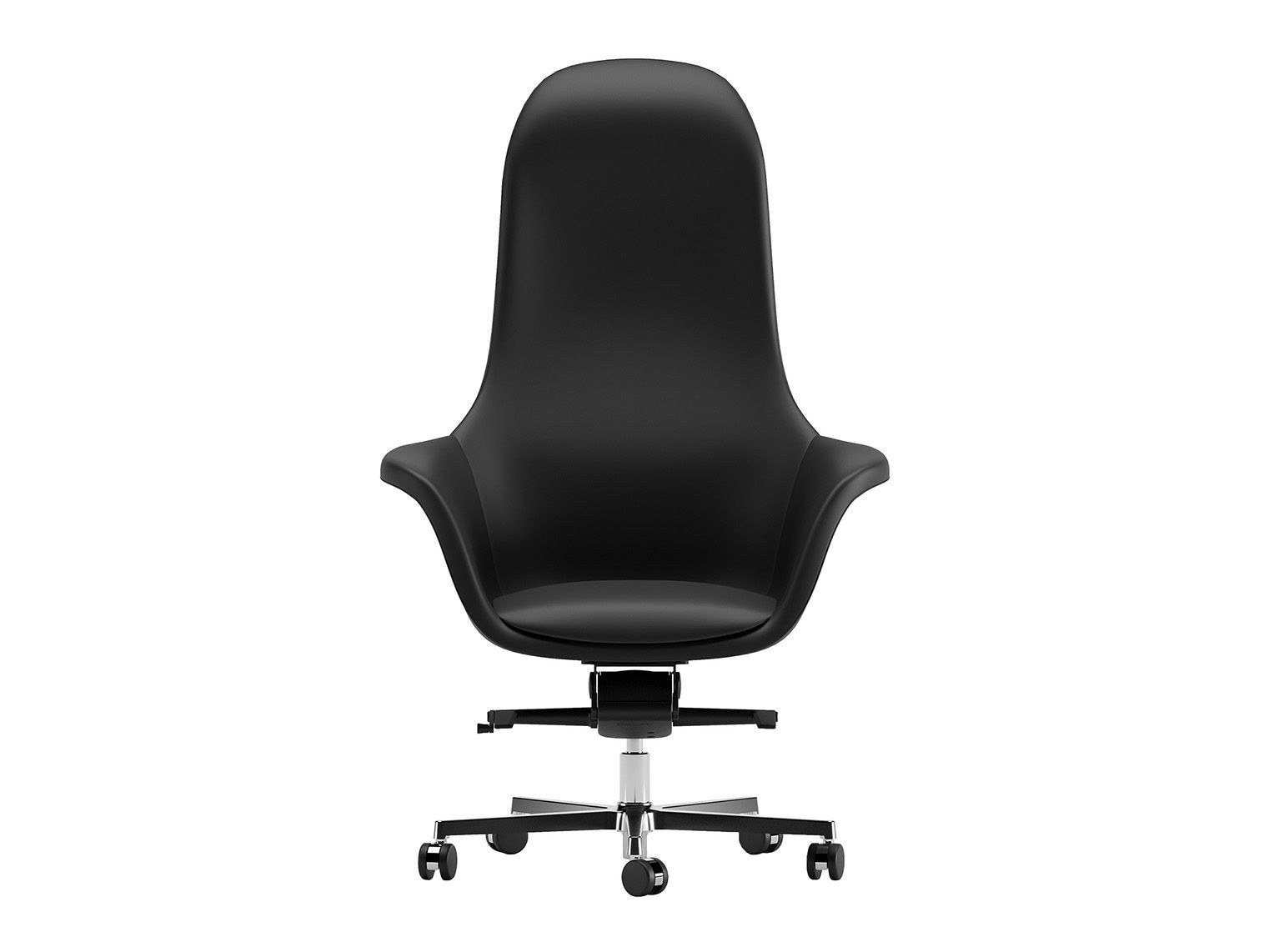 5-спицевое кожаное вращающееся офисное кресло с подлокотниками Ersa ARCH-00065665 - Вид №1