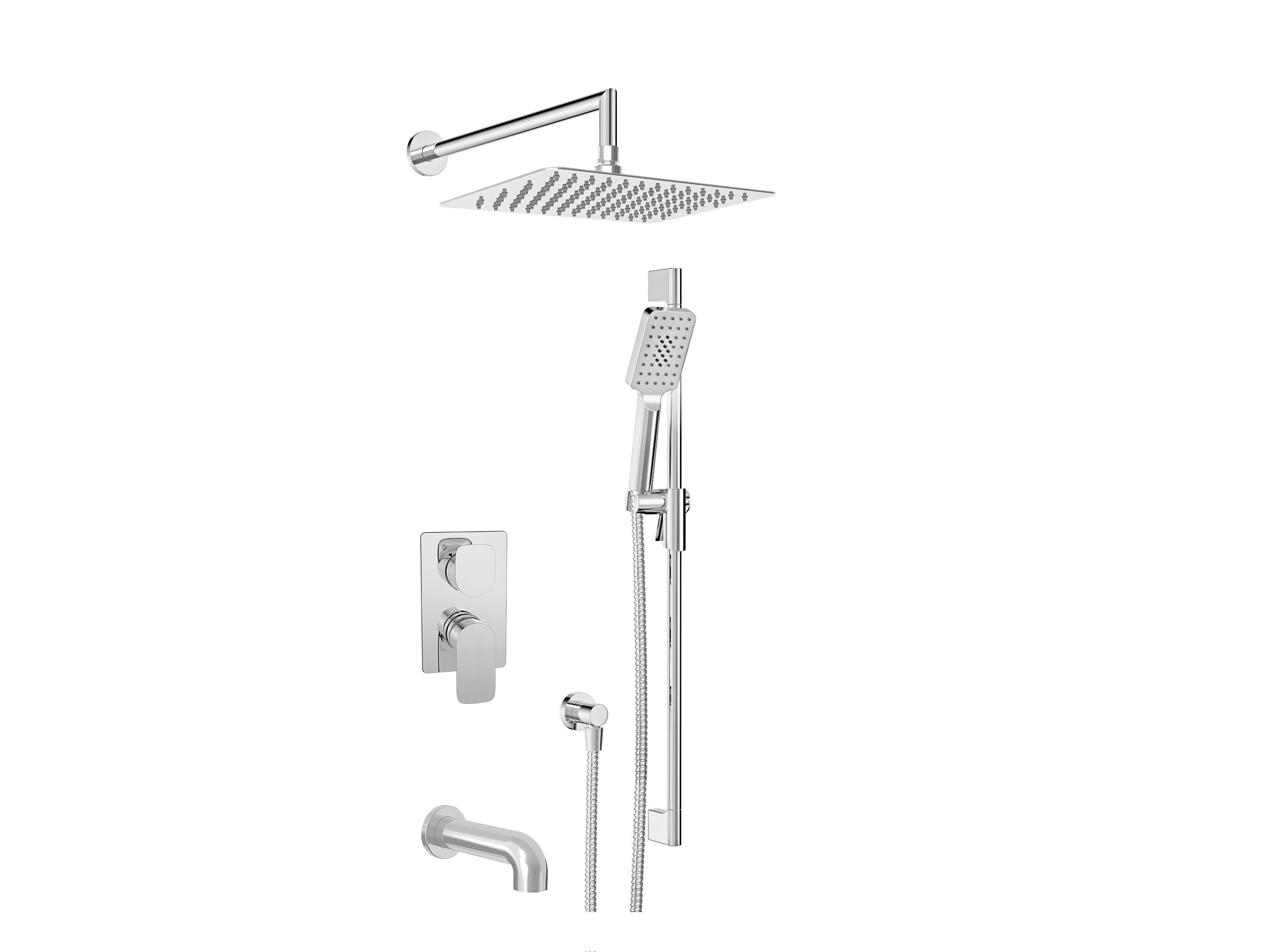 Встраиваемый термостатический набор для ванны с ручным душем BARIL Petite B04 ARCH-00138883 - Вид №1