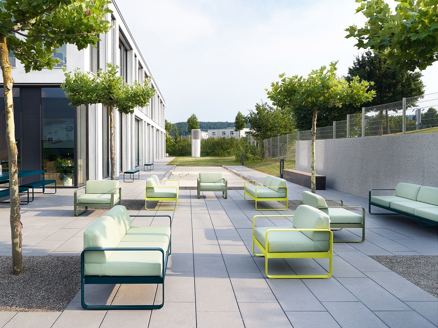 3-местный тканевый садовый диван Fermob Bellevie ARCH-00069064 - Вид №3