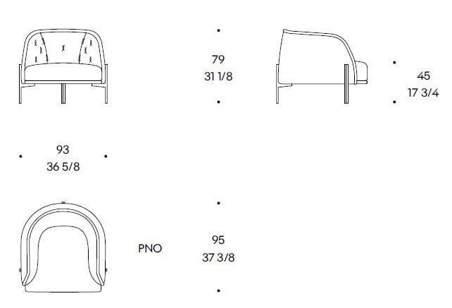 Кожаное кресло с подлокотниками Liu Jo Living Collection ARCH-00114179 - Вид №4