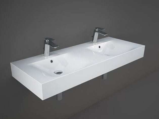 Прямоугольная двойная подвесная раковина RAK Ceramics RAK-Des ARCH-00073246 - Вид №1
