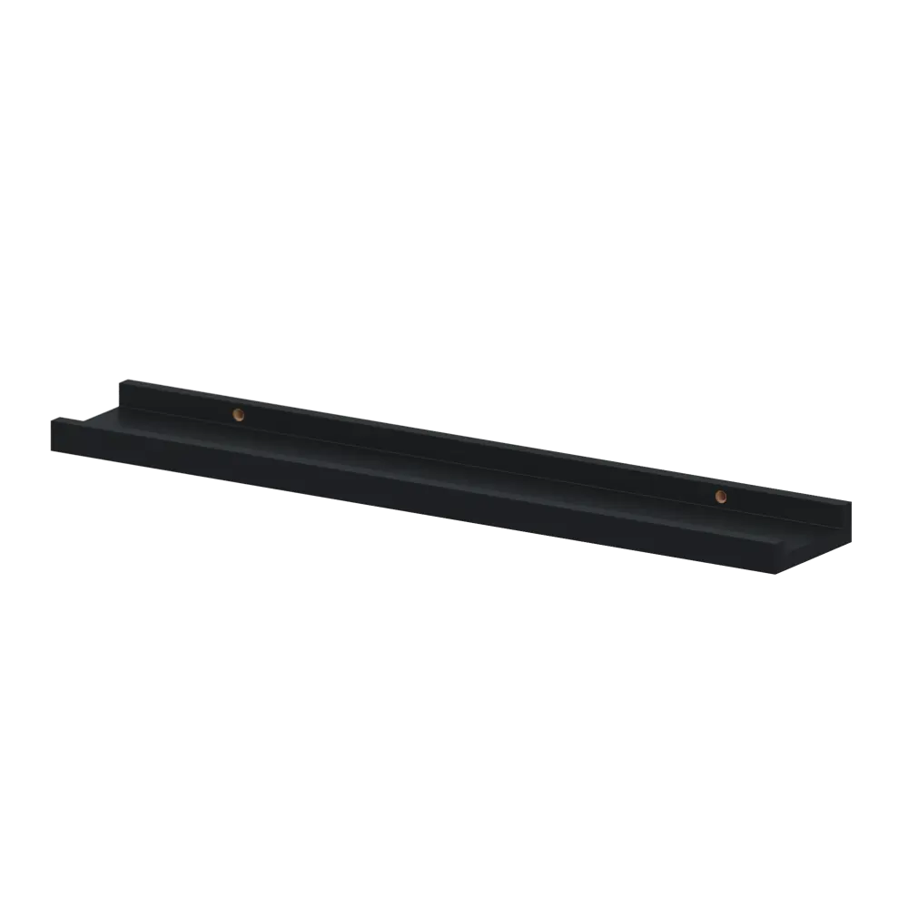 Полка настенная Spaceo Paris 60x10 см МДФ цвет чёрный STLM-2078688 - Вид №1