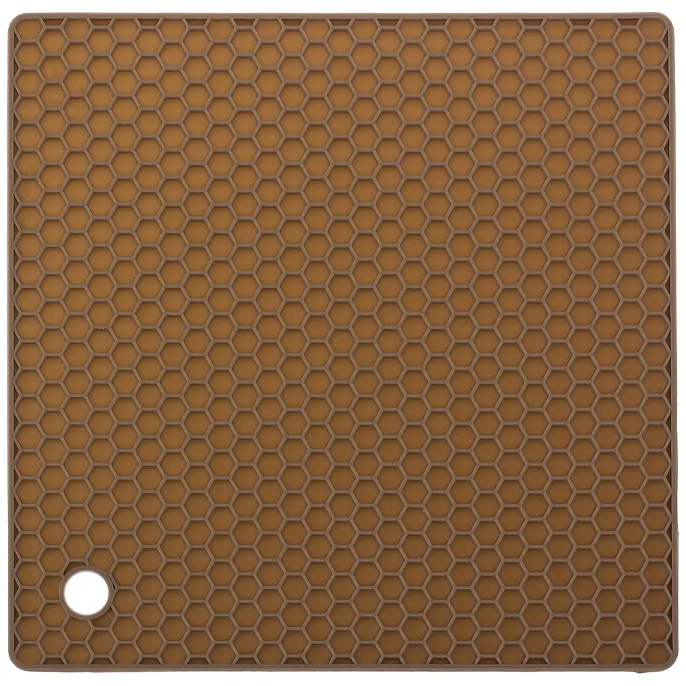 Прихватка/подставка под горячее 17x17x0.5 см силикон цвет мокко Santreyd STLM-2167484 - Вид №1