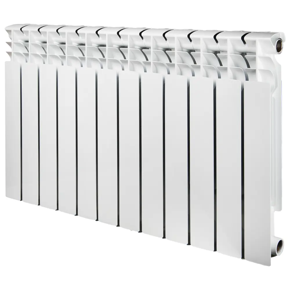 Радиатор Тепломир B 500/80 12 секций боковое подключение биметалл белый STLM-2032405 - Вид №1
