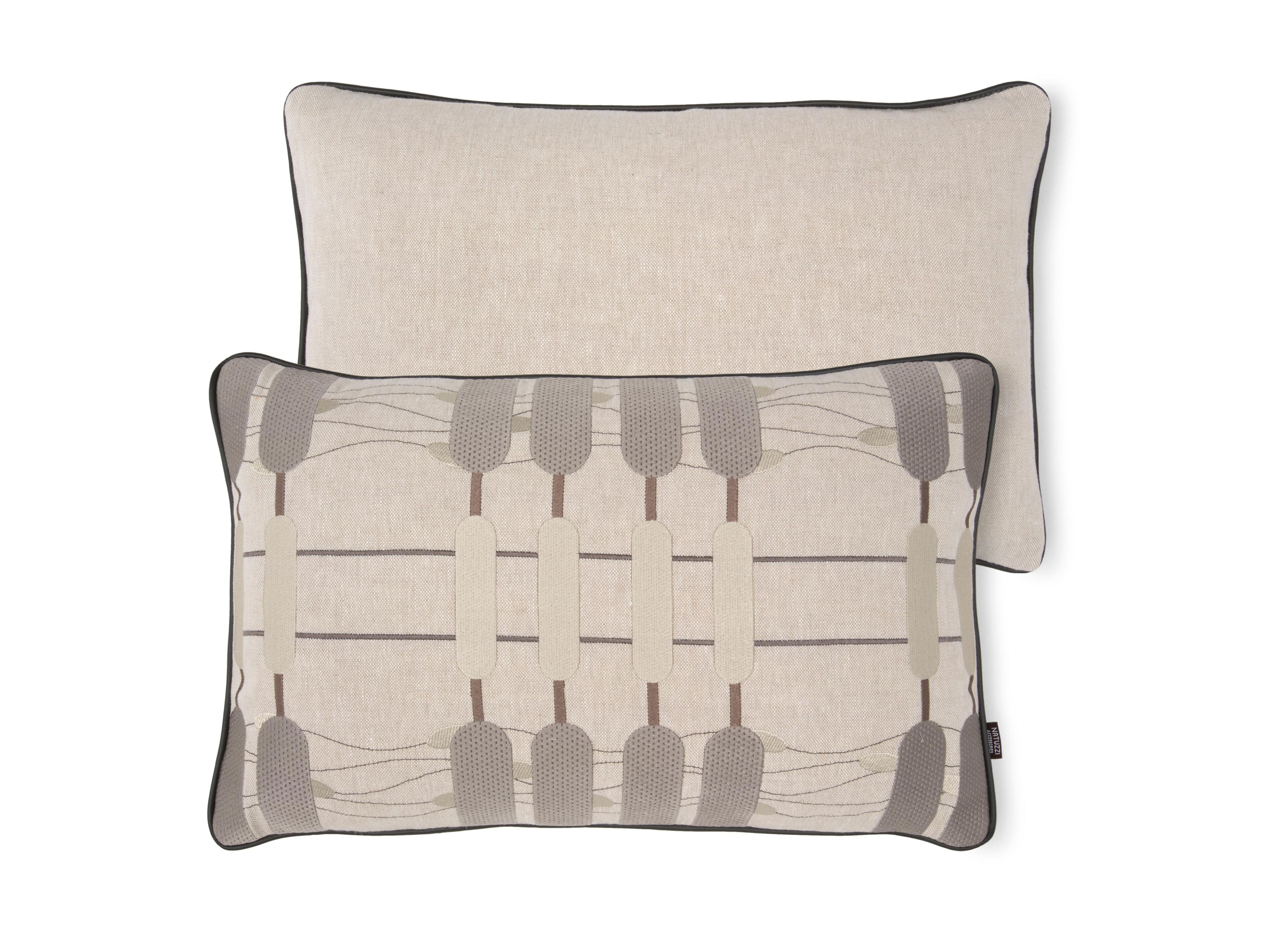 Ткань прямоугольная вышитая подушка Natuzzi Italia Posidonia ARCH-00024239 - Вид №2