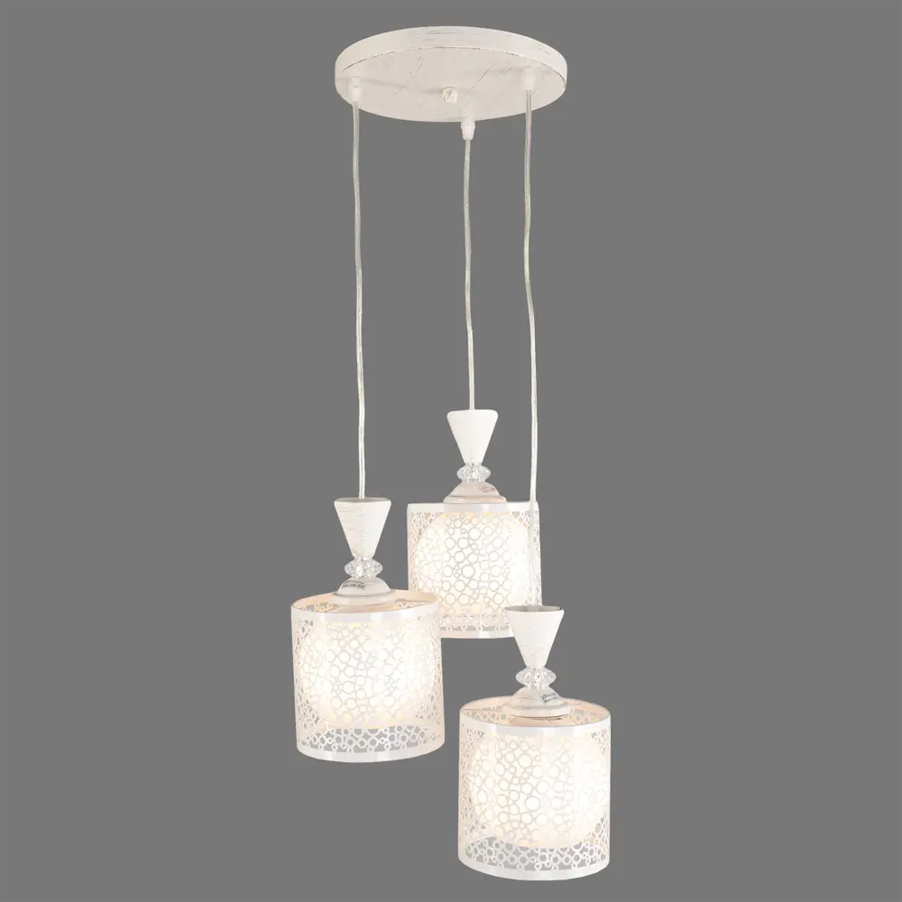 Светильник подвесной Lamplandia Pablo L1186-3, 3 лампы, 9 м², цвет белый STLM-2107075 - Вид №3