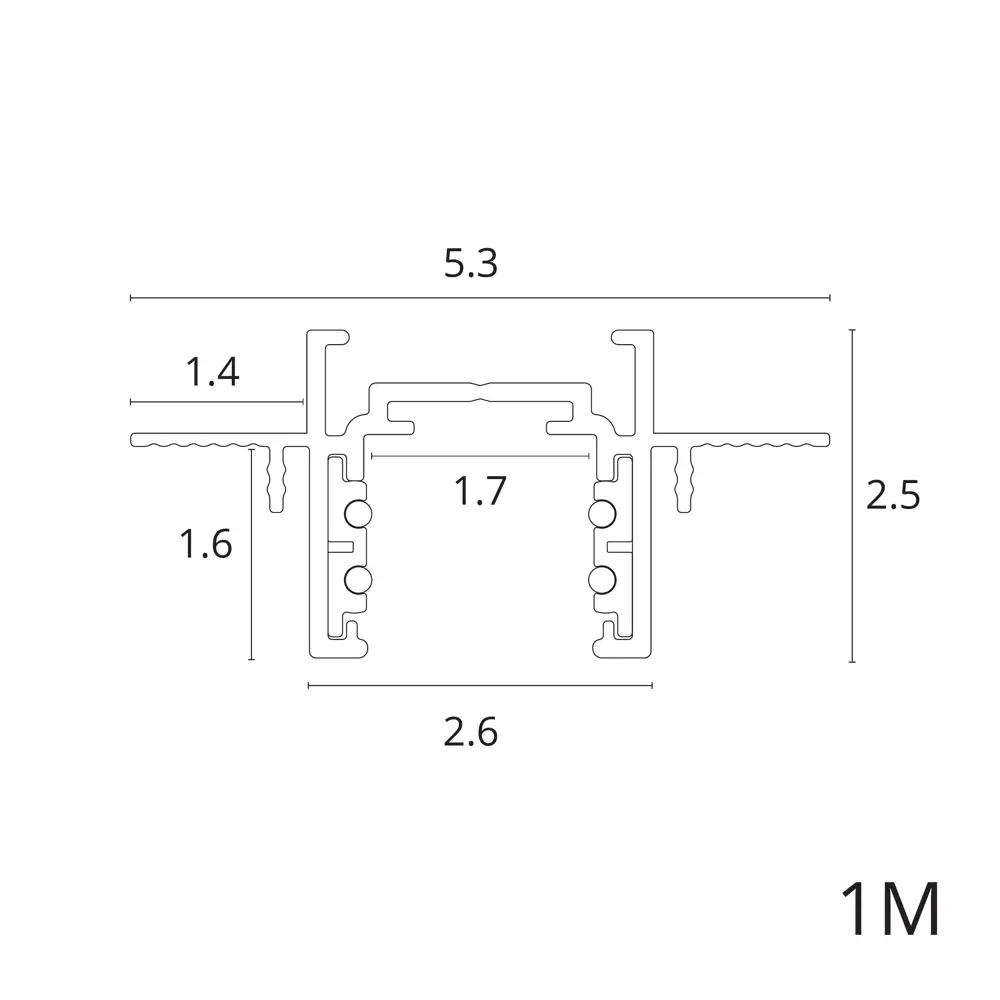 Arte Lamp Optima — встраиваемый трековый шинопровод для современного освещения 89376469 STLM-1567095 - Вид №1