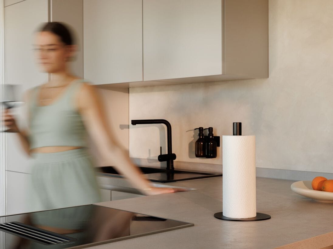 Держатель для туалетной бумаги из нержавеющей стали с порошковым покрытием Metallbude IVANA ARCH-00048748 - Вид №3