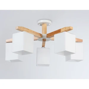 Люстра подвесная светодиодная Ambrella light Tr83118 12 м² нейтральный белый свет цвет жёлтый/золотой