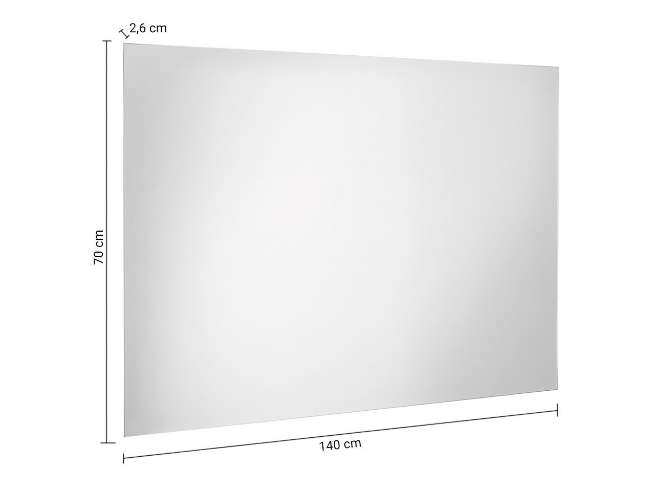 Прямоугольное зеркало со встроенным освещением для ванной комнаты GEDY ALFRED ARCH-00035758 - Вид №8
