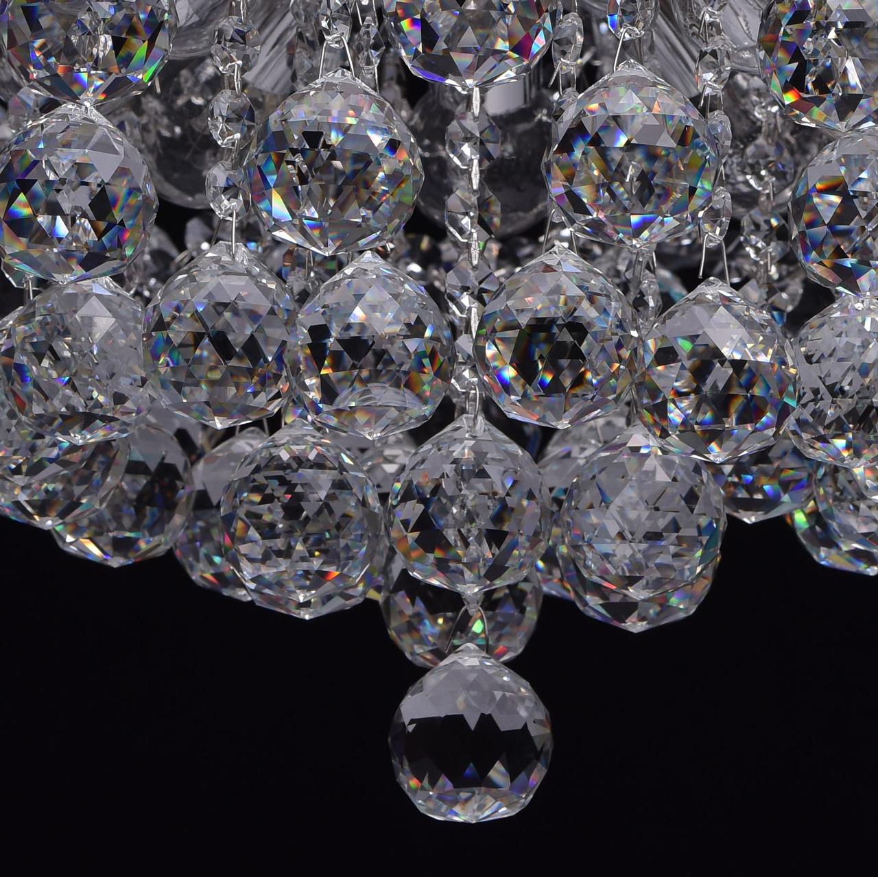 Потолочная люстра MW-Light Жемчуг 232017608 MW-LIGHT ДИЗАЙНЕРСКИЕ, ЖЕМЧУГ 181486 Хром  - Вид №3