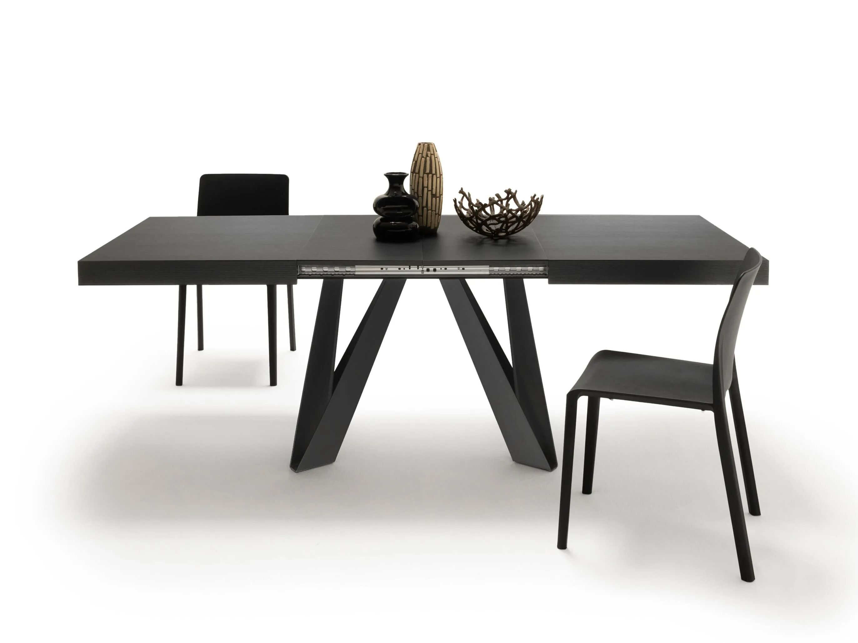 Выдвижной прямоугольный стол из железа с меламиновой столешницей Mobili Fiver ROMINA ARCH-00069646