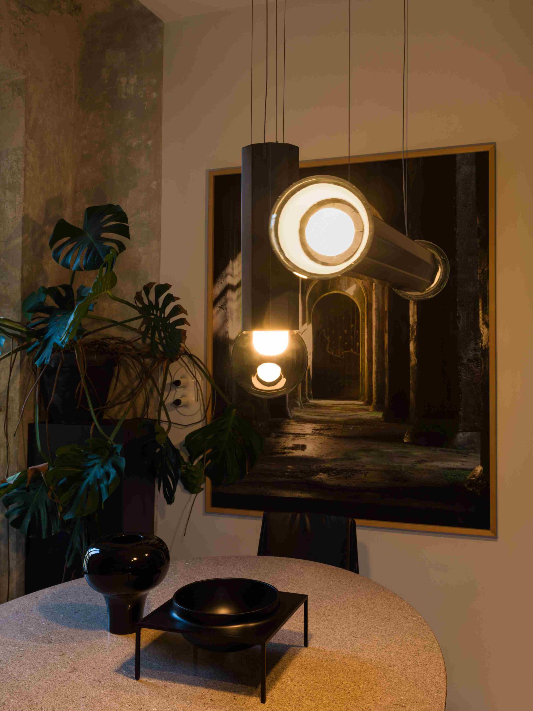 Выдувное стекло и металлический светодиодный подвесной светильник BROKIS Prisma ARCH-00087966 - Вид №21