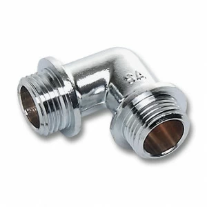 26111C SANHA 611 угол 90° НР, хромированная латунь 1 мм