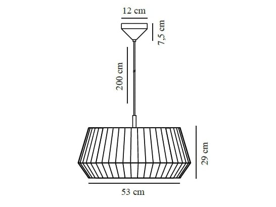 Металлический подвесной светильник с тканевым абажуром Nordlux Dicte ARCH-00021659 - Вид №1