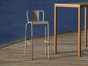 Adico Металлический стул для ресторана с подставкой для ног
